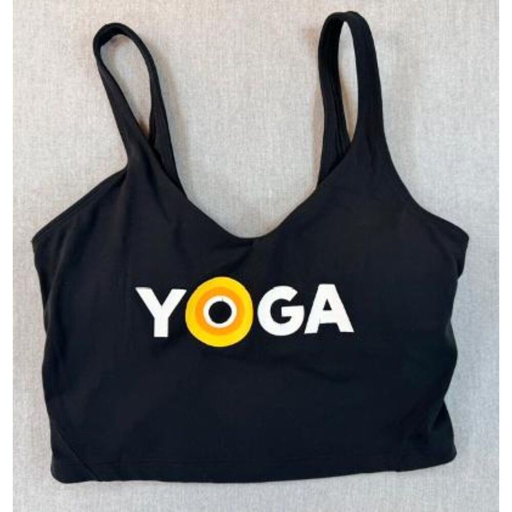 lululemon x CorePower Yoga Sports Bra Black Size 6 Removable Pads